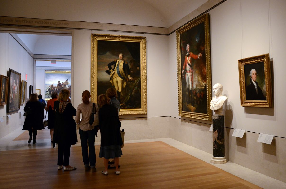 753 Gallery With Two George Washington Paintings and General George Eliott - American Wing New York Metropolitan Museum of Art